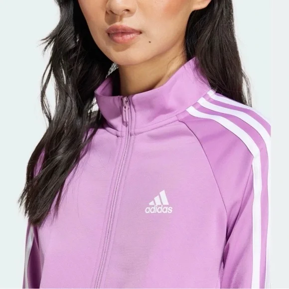Adidas | Women's 3-Stripe Tricot Track Jacket - Picture 3 of 5